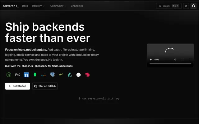Screenshot of Servercn