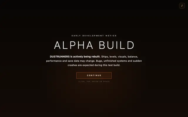 Screenshot of DUSTRUNNERS — Alpha 0.6.0
