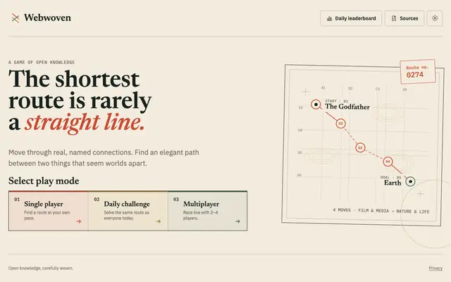 Screenshot of Webwoven — Connect anything
