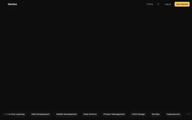 Screenshot of Menteo - Professional Mentorship Platform