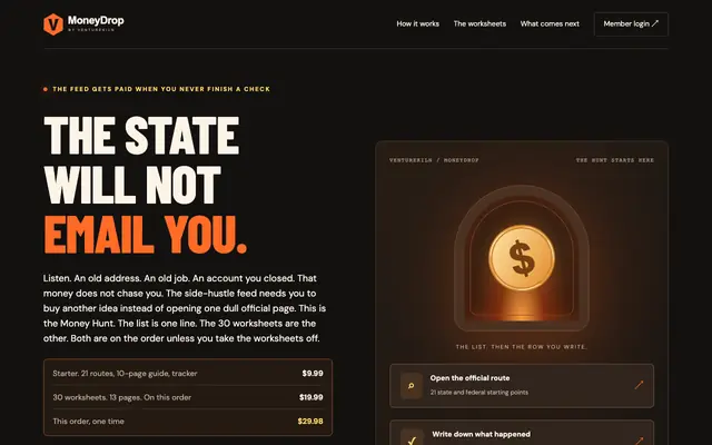 Screenshot of VentureKiln — Build Companies That Earn