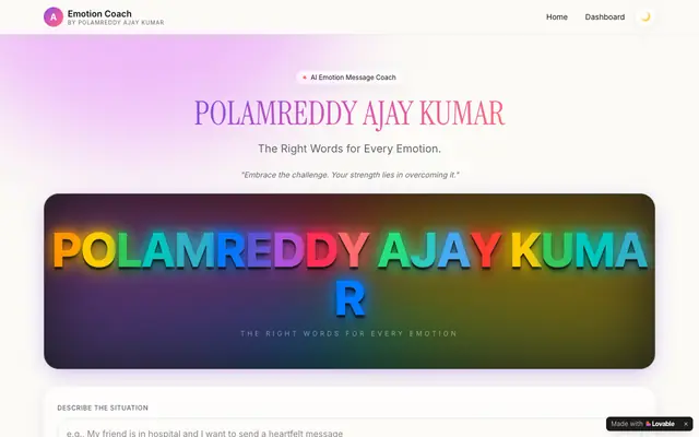 Screenshot of POLAMREDDY AJAY KUMAR