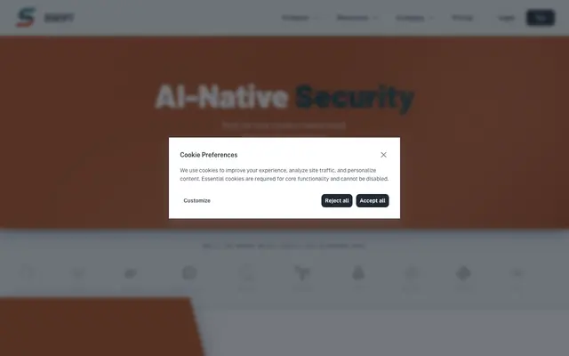 Screenshot of Swifi Cloud — AI-Augmented Security Platform