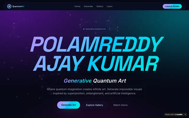 Screenshot of POLAMREDDY AJAY KUMAR