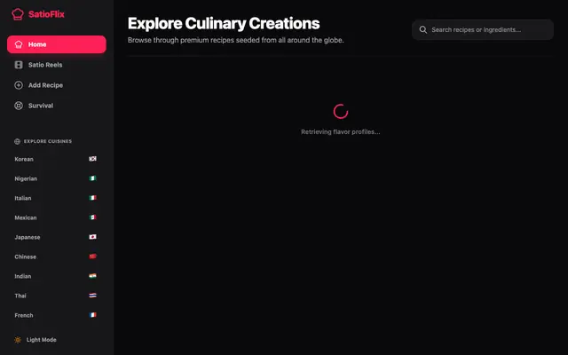Screenshot of SatioFlix