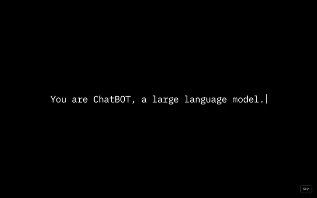 Screenshot of Be the ChatBOT