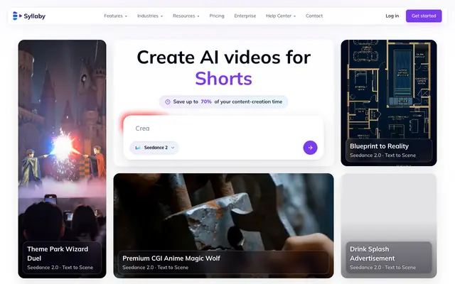 Screenshot of Syllaby.io | Turn Any Idea Into Faceless Videos & AI Avatars