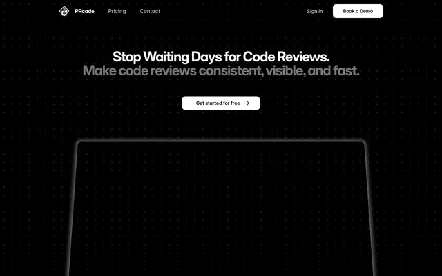 Screenshot of PRcade – Motivate GitHub Reviewers