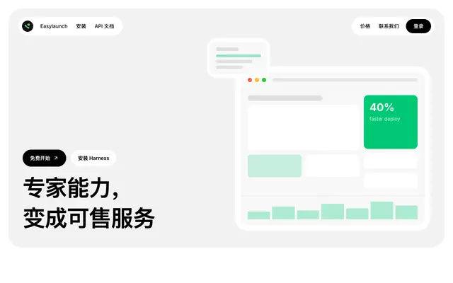 Screenshot of 能力产品化平台 | EasyLaunch