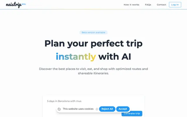 Screenshot of naistrip