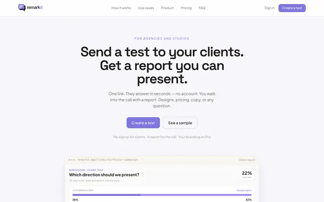 Screenshot of Remarkd — Collect Feedback From Every Platform in One Place