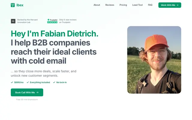 Screenshot of IbexAI | Get High-Intent LinkedIn Leads