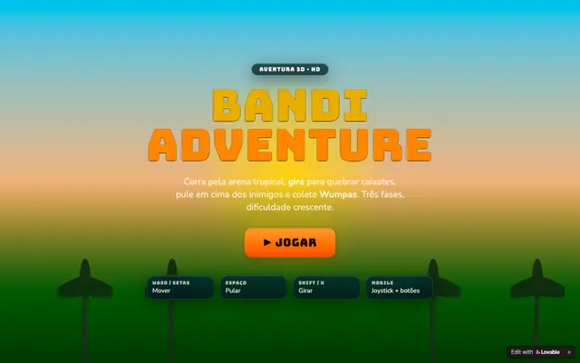 Screenshot of Bandi Adventure — Jogo de Aventura 3D HD