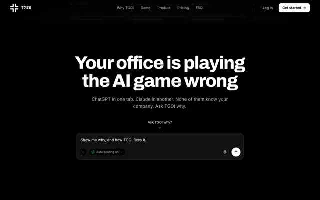 Screenshot of TGOI
