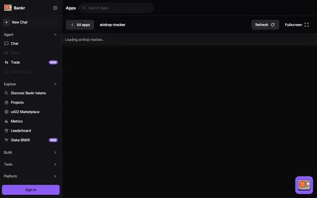 Screenshot of Bankr