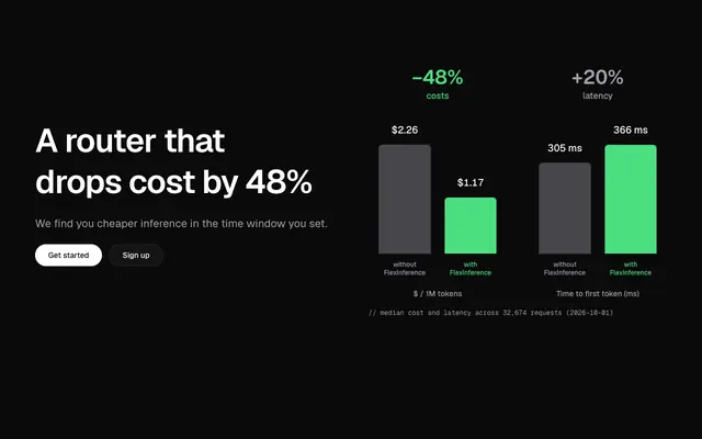 Screenshot of FlexInference: Drop your AI costs today