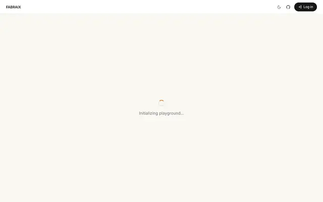 Screenshot of Playground — Fabraix