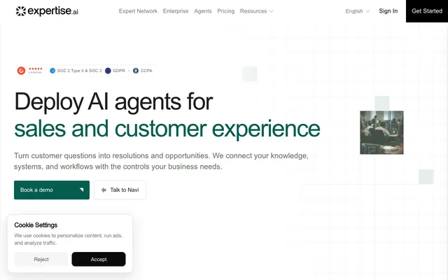Screenshot of Run expert GTM skills | Expertise AI