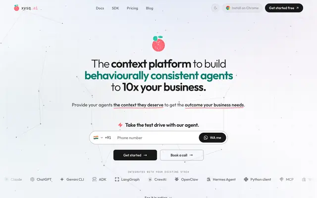 Screenshot of xysq.ai · Collaborative memory for AI-native teams.