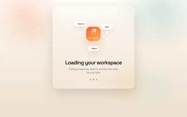 Screenshot of JobStitch