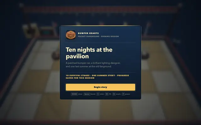 Screenshot of Bumper Hearts — Pocket Fairground