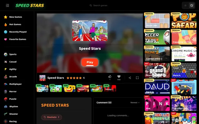 Screenshot of Speed Stars: Tap rhythmically to master sprinting physics