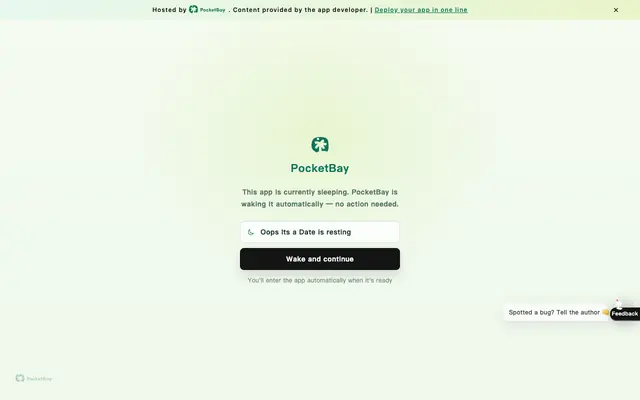 Screenshot of Oops, It’s a Date
