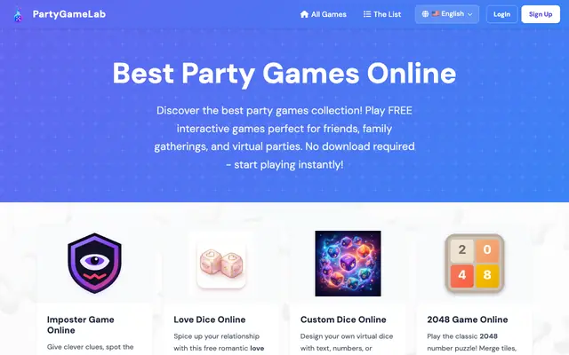 Screenshot of Best Party Games - Free Party Games Online for Adults