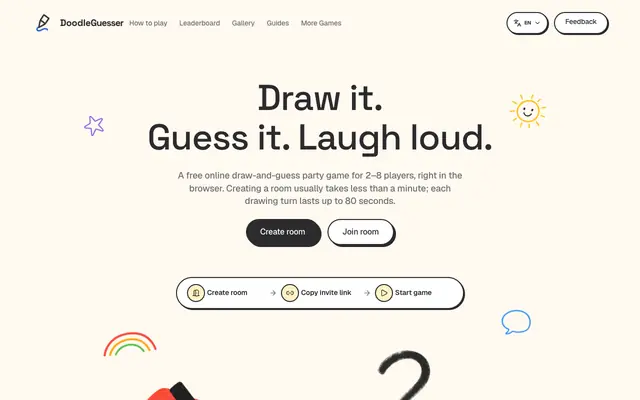 Screenshot of Doodle Drawing Guessing Game Online Free | DoodleGuesser