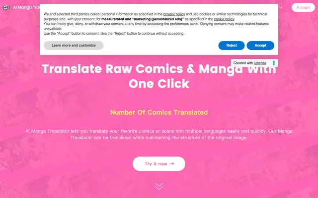 Screenshot of AI Manga Translator - Precise Online Manga Translation