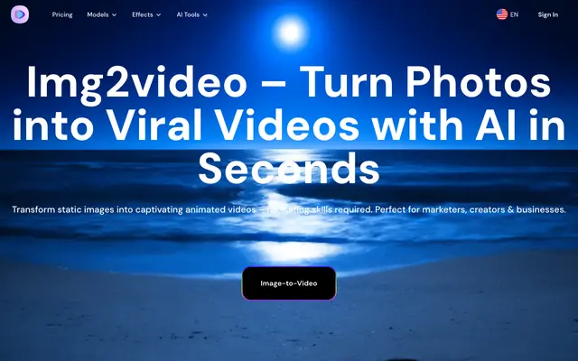 Screenshot of Img2video – Turn Photos into Viral Videos with AI in Seconds