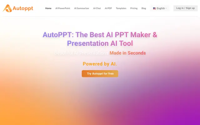 Screenshot of Best AI Presentation Generator & Slides Maker丨Try For Free