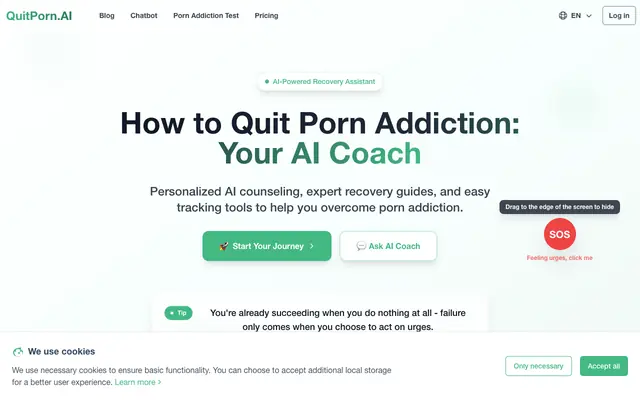 Screenshot of How to Quit Porn Addiction: Your AI Coach