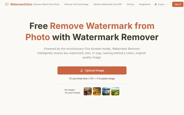 Screenshot of Remove Watermark From Photo with Watermark Remover