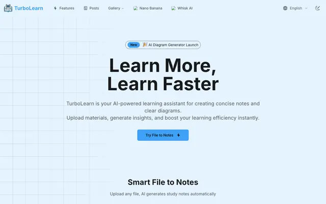Screenshot of AI-Powered Learning Assistant | TurboLearn