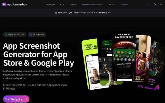 Screenshot of Free App Store Screenshot Generator | iOS & Android
