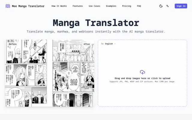 Screenshot of Manga Translator – AI Translate Manga | Mee Manga Translator