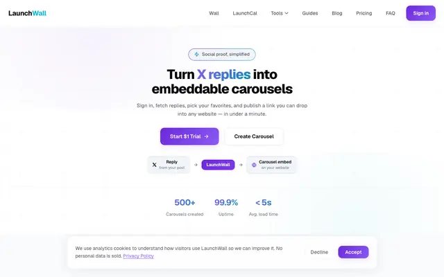 Screenshot of LaunchWall