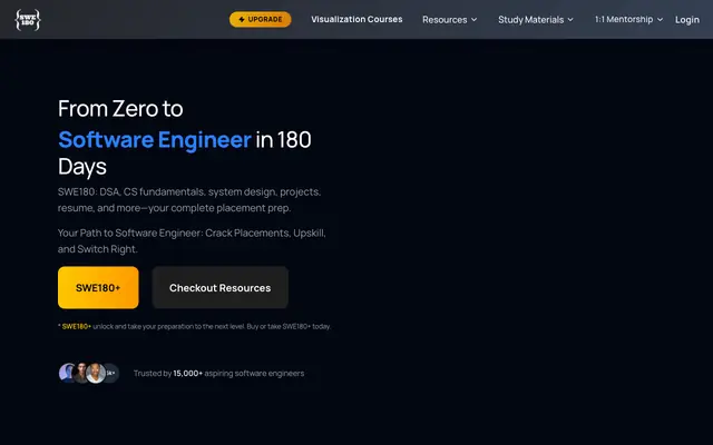 Screenshot of SWE180 - Best Preparation and Learning Platform