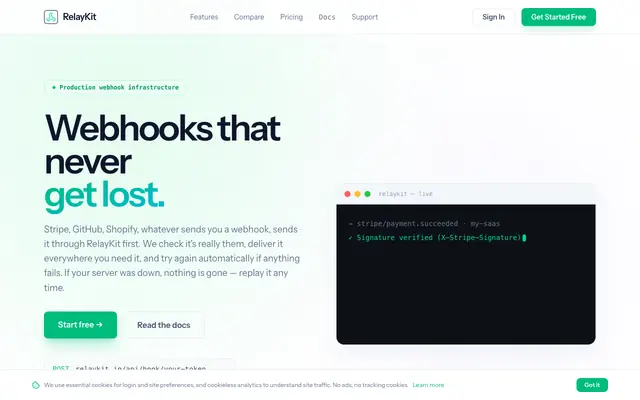 Screenshot of Relaykit