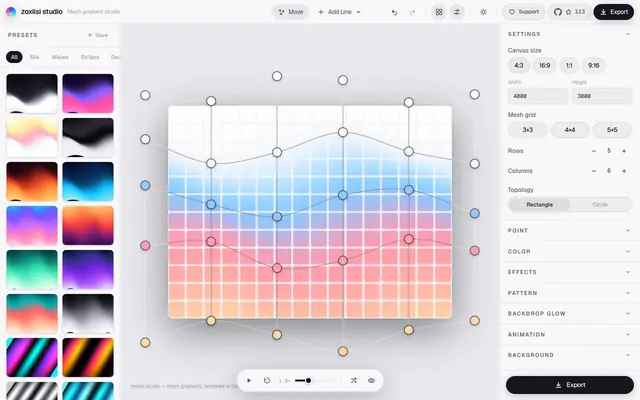 Screenshot of zoxilsi studio