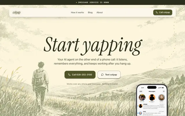 Screenshot of Colyap
