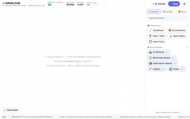 Screenshot of Startup Alchemy: Shareholders Edition