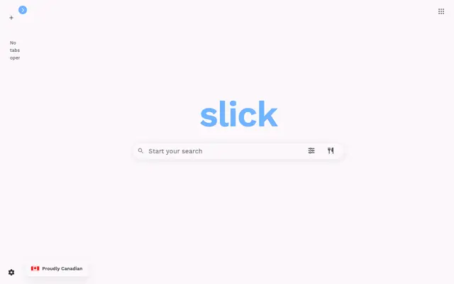 Screenshot of Slick | Private Customizable Search Engine, Google Alternative