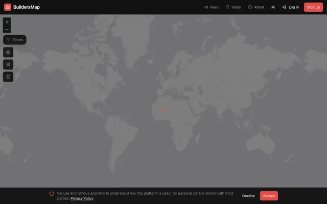Screenshot of Builders Map — Find Builders Near You