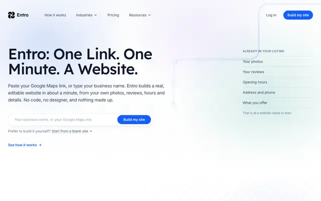 Screenshot of App Landing Page Generator | Create in 60 Seconds
