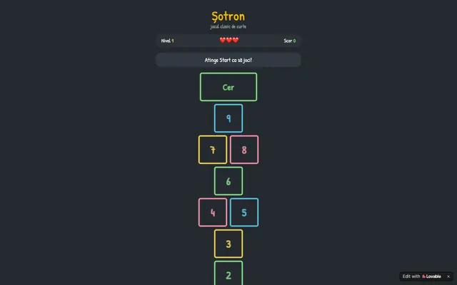 Screenshot of Șotron — Joc de Șotron Clasic