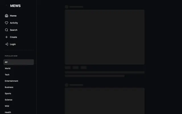 Screenshot of Mews