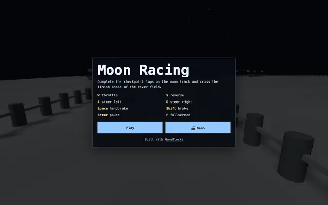 Screenshot of Moon Racing
