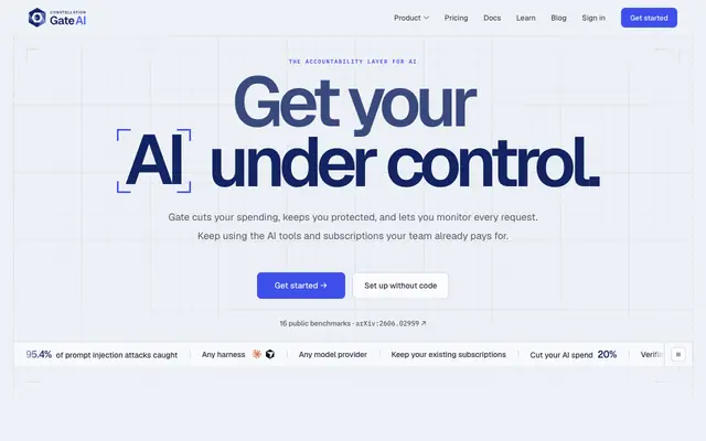 Screenshot of Constellation Gate AI